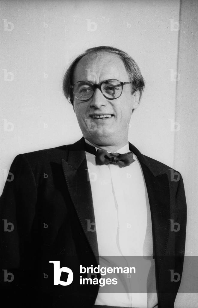 Etienne Chicot, 1989 (b/w photo)