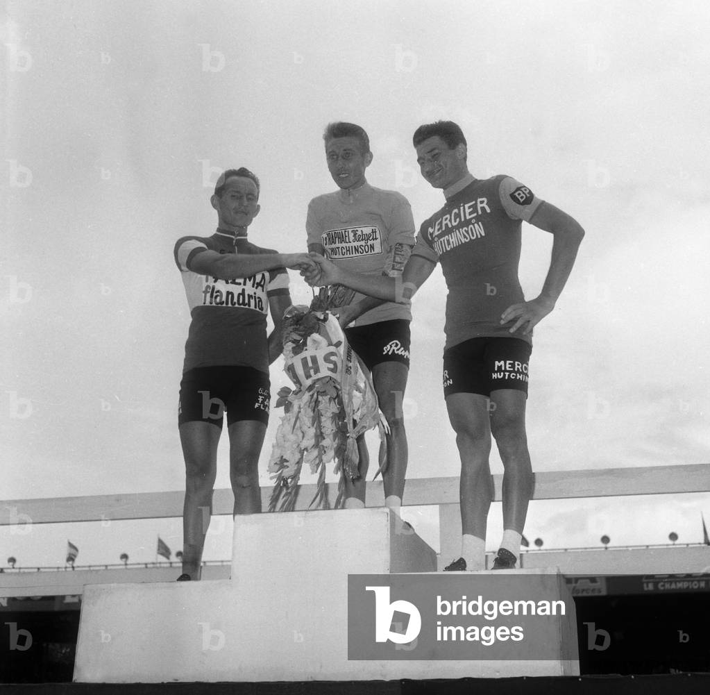 Raymond Poulidor Jacques Anquetil et Joseph Planckaert