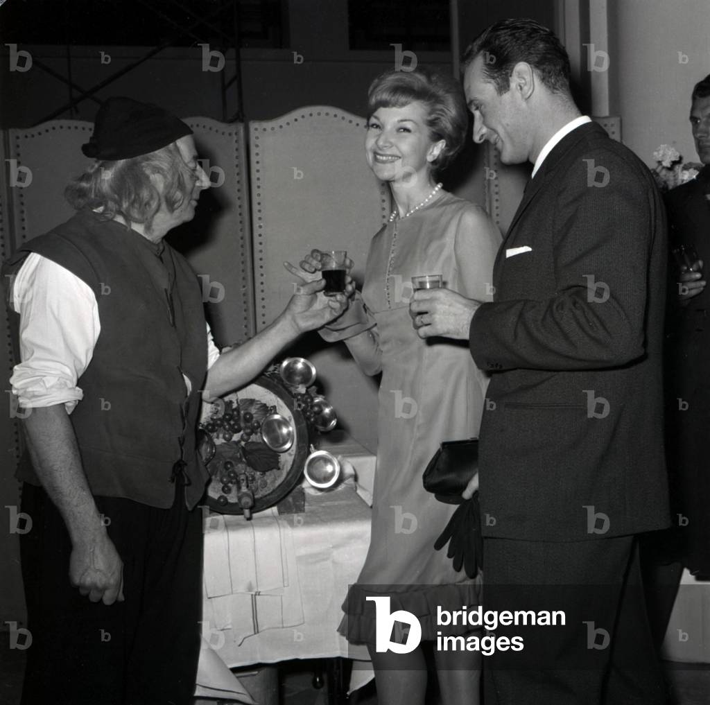 Colette Marchand and Jacques Bazire (b/w photo)