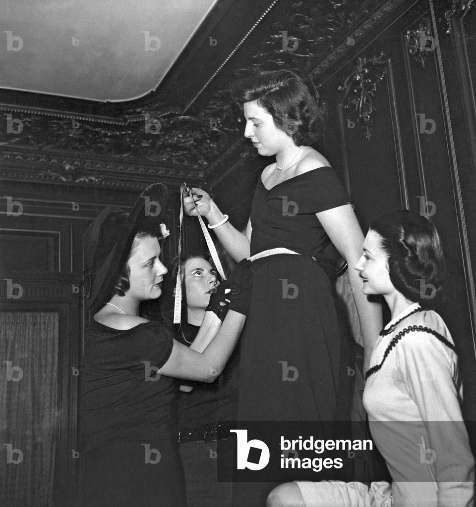 Election of Best Young Model, Paris, March 20, 1949 (b/w photo)