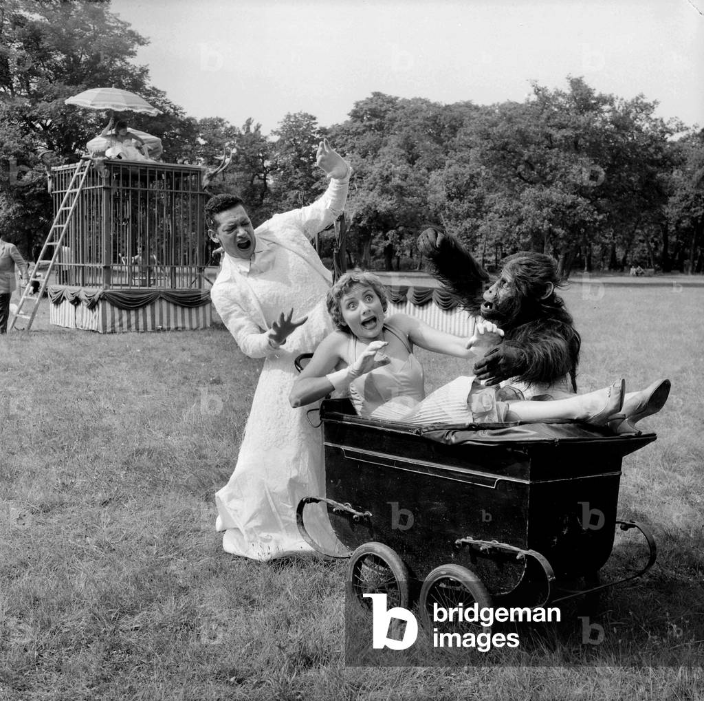 Bonjour Sourire De Claudesautet Avec Henri Salvador Et Annie Cordy Le 17 Aout 1955 Neg:A11140 (b/w photo)