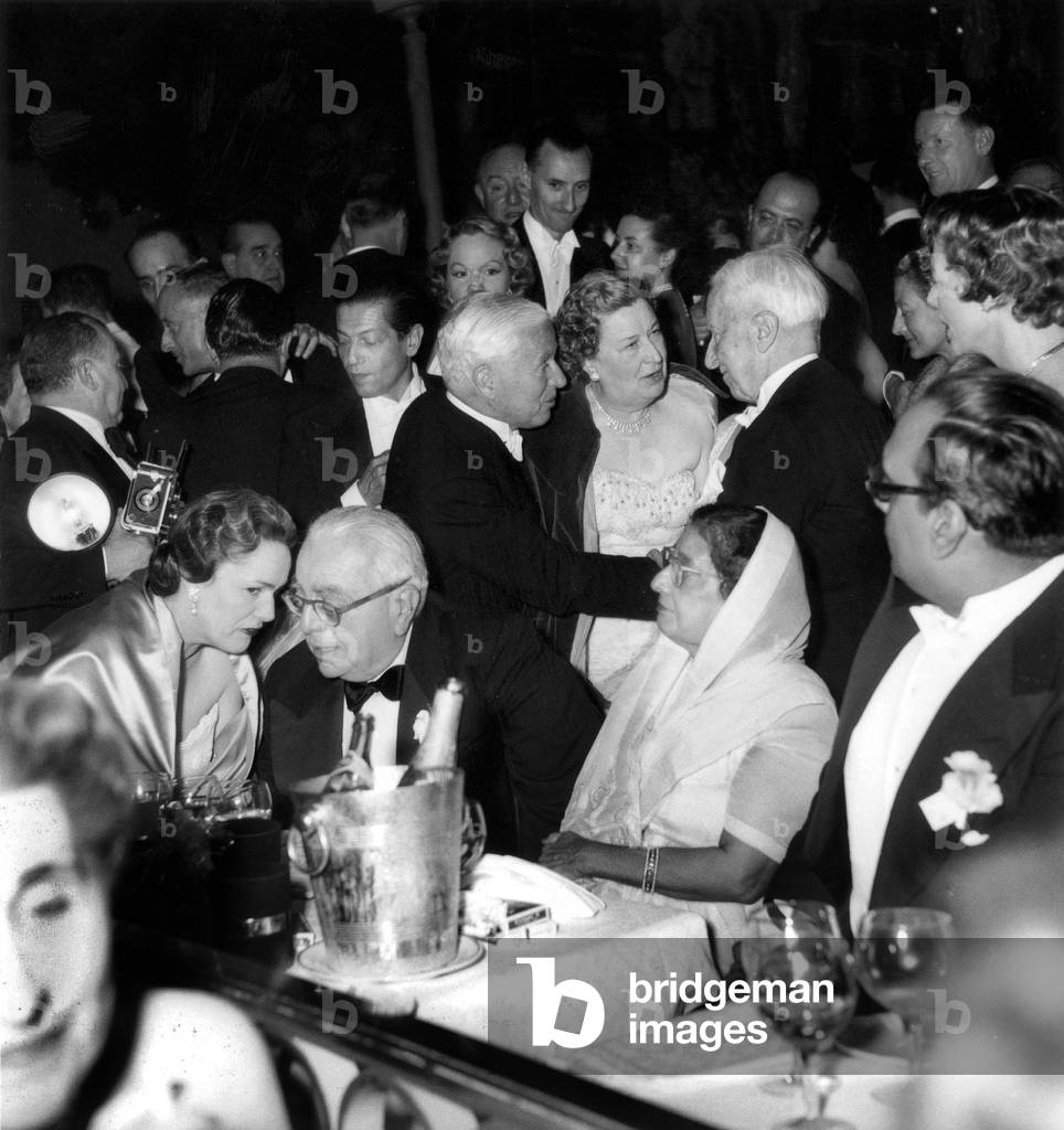 The Begum and Husband Aga Khan Iii at At The Annual Children'S Hospital Benefit Charity Ball May 20, 1963 (b/w photo)