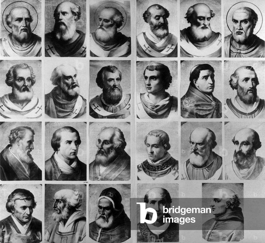 The Twenty-Two Popes Who Had The Same Name John (b/w photo)