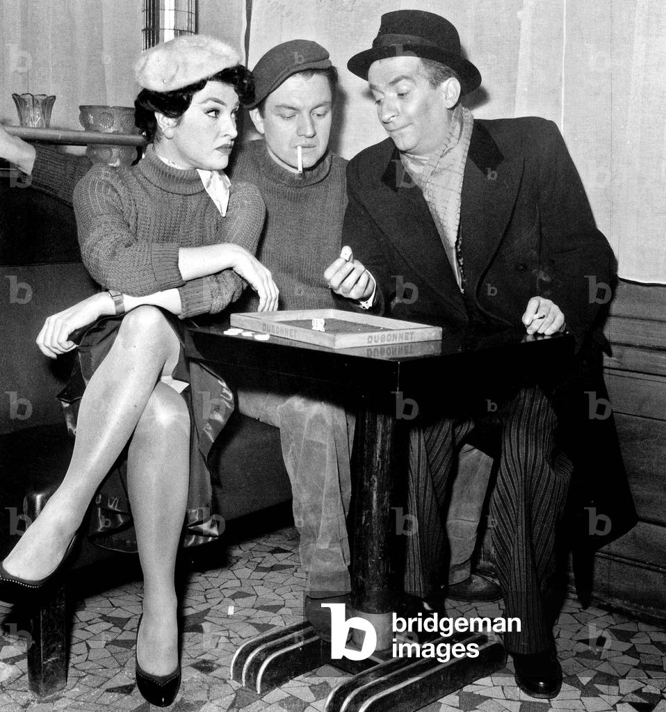 Silvana Pampanini, Jean Garen and Louis De Funes in Play 