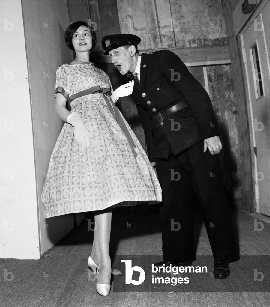 Salon Du “Ready A Porter” Dress The Emperor 1 December 1957 Neg: A46149 (b/w photo)