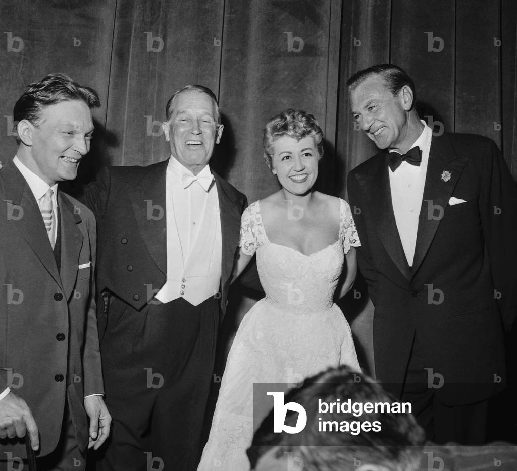 Maurice Chevalier Suzy Delair and Gary Cooper