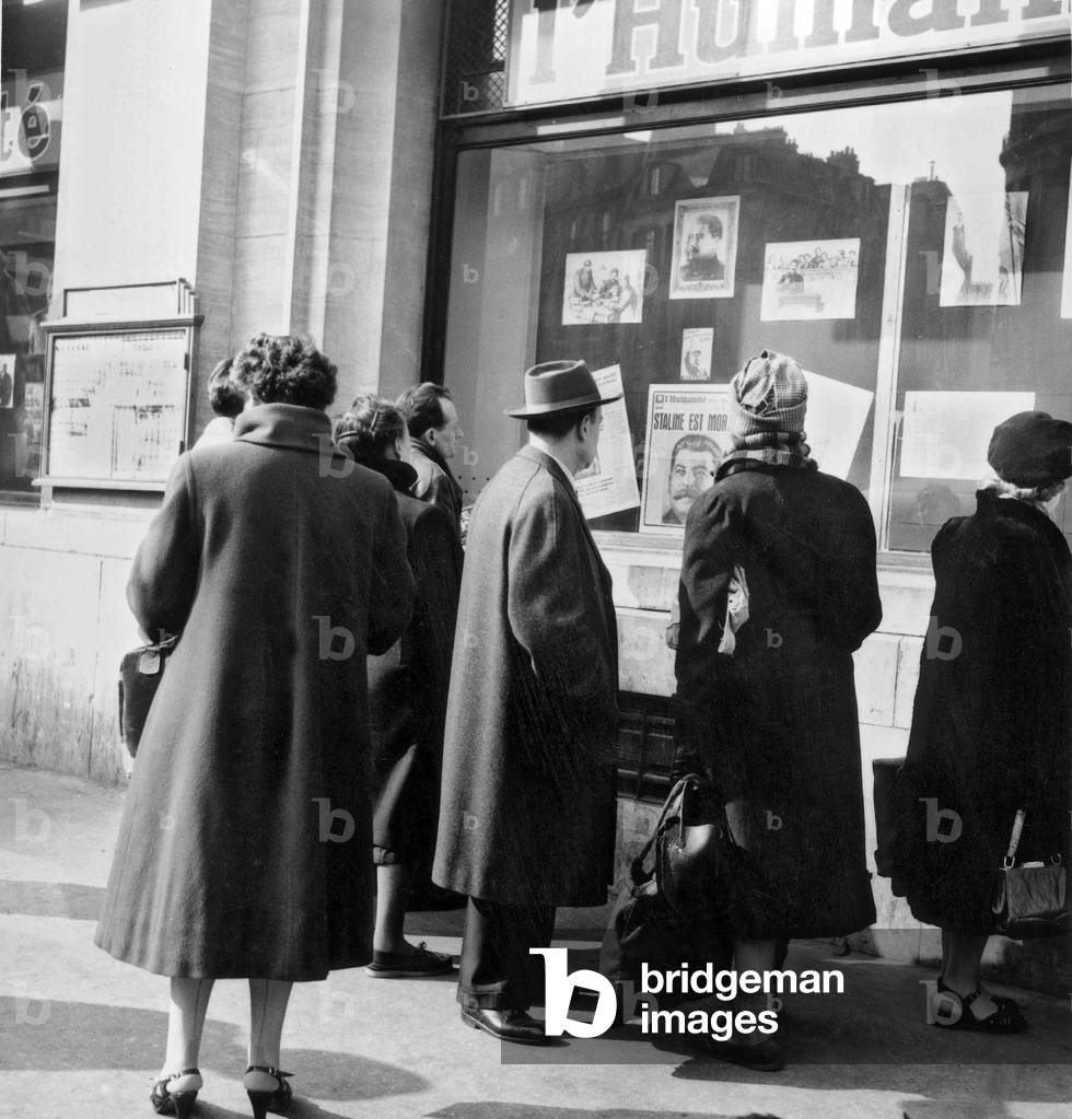 Window of French Communist Newspaper L