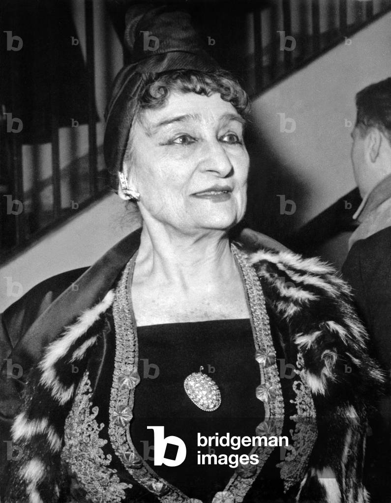 Elise Jouhandeau, Wife of Writer Marceljouhandeau, Formely A Dancer Known As Carytatis , here January 08, 1963 (b/w photo)