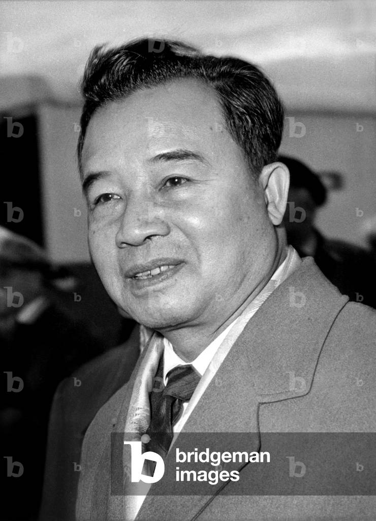 Prince Souvanna Phouma In Paris 21 October 1966 (b/w photo)