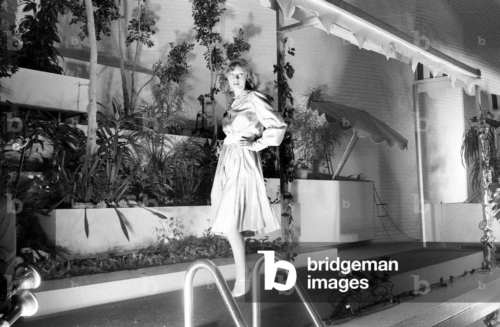 Fashion By Ted Lapidus For Spring Summer 1975 in Paris (b/w photo)