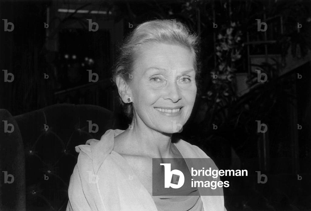Elisabeth Schwarzkopf, 1975 (b/w photo)