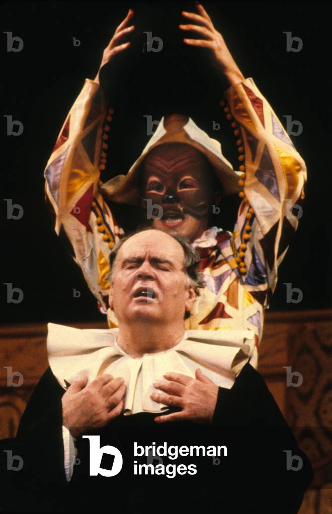 Jean Le Poulain (Argan) in Play Imaginary Invalid By Moliere in Paris, 1984 (photo)