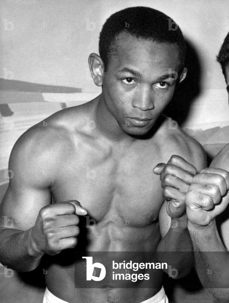 Boxer Fernand Nollet During Training on December 2, 1965 (b/w photo)