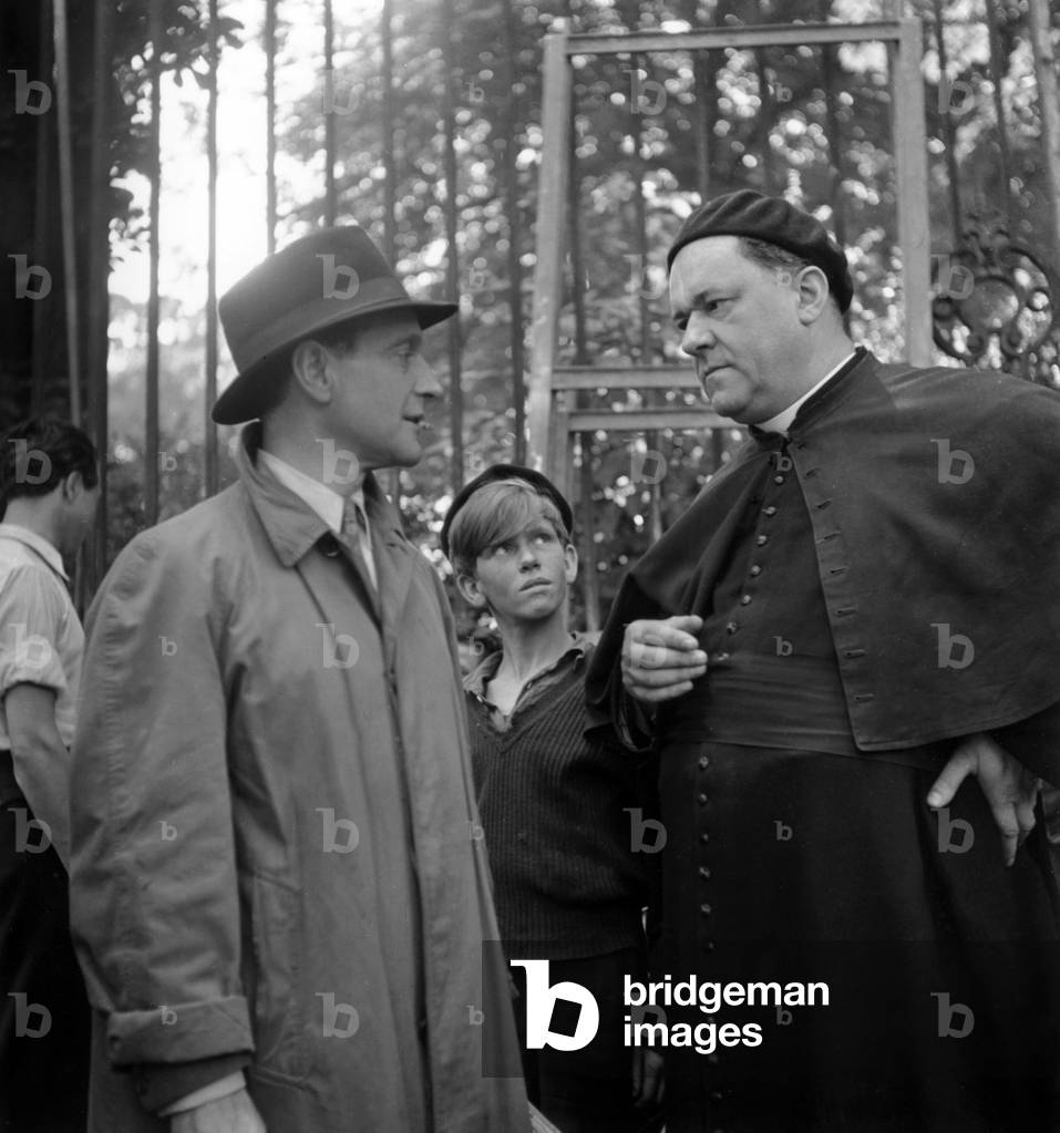 Pierre Fresnay and Houillet Abbot in 1946 (b/w photo)