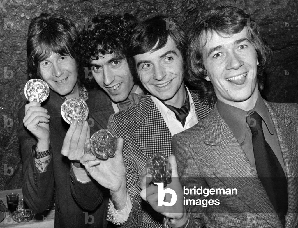 Les Charlots (L-R Gerard Filipelli, Jean Guy Fechner, Gerard Rinaldi Et Jean Sarrus) Receiving Prize For Film 