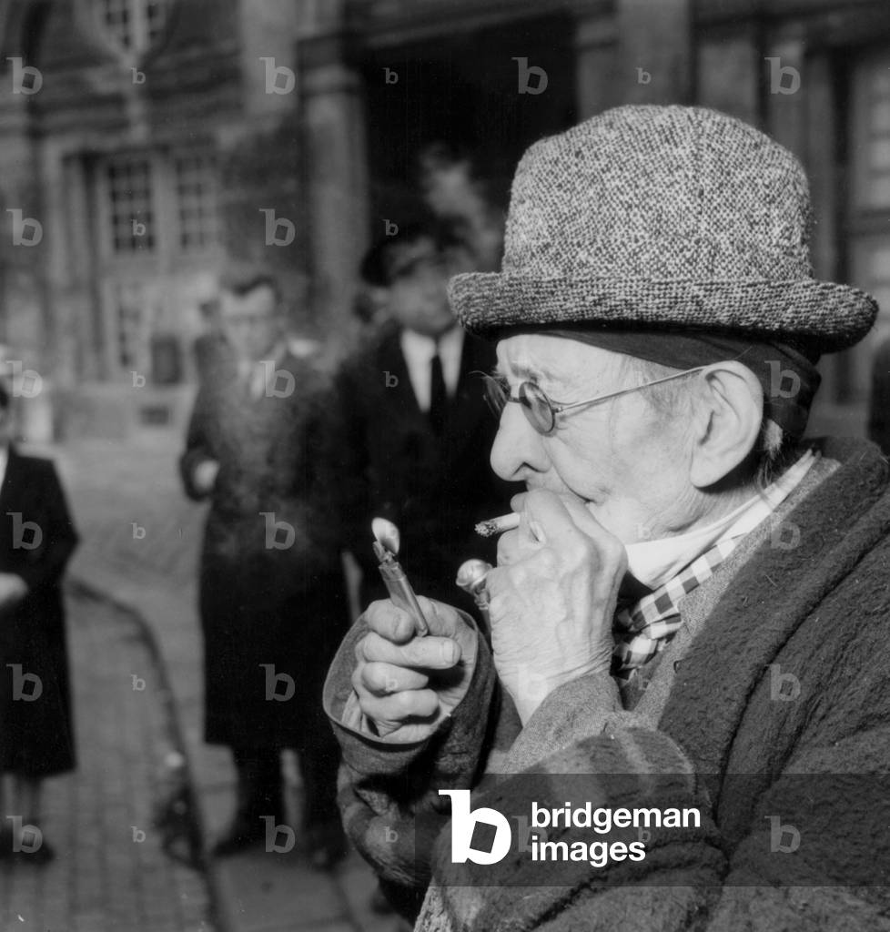 Paul Leautaud (1872-1956) French Writer Couldn'T Enter The Academie Because of An Inspector Who Didn'T Know Who He Was, June 4, 1953 (b/w photo)