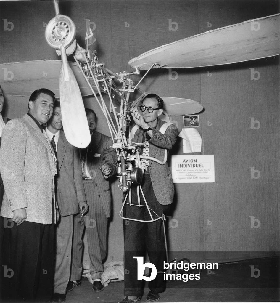 Individual Plane Presented at Lepine Competition of Inventions, September 1949, France (b/w photo)