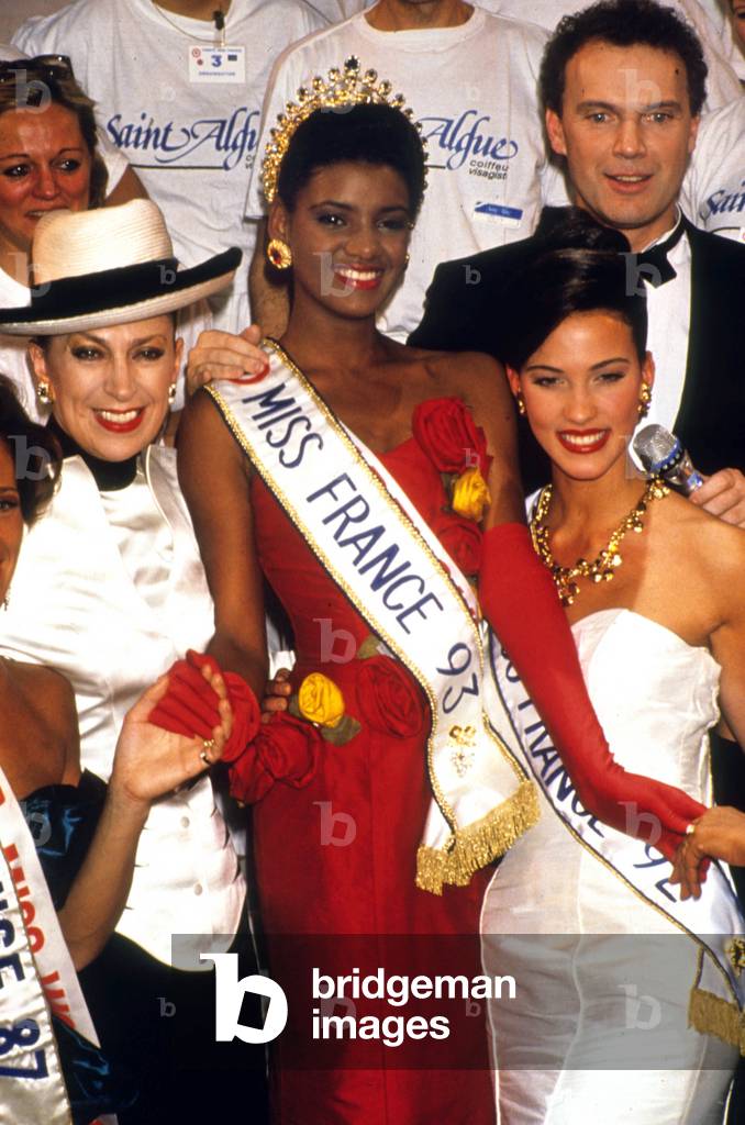 Veronique De La Cruz (Miss Guadeloupe) Elected Miss France 1993 in December 1992 (photo)