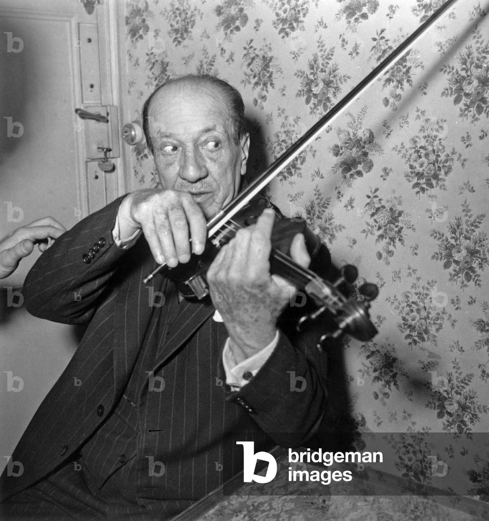 The Violinist Jacques Thibaud March 20, 1950 (b/w photo)