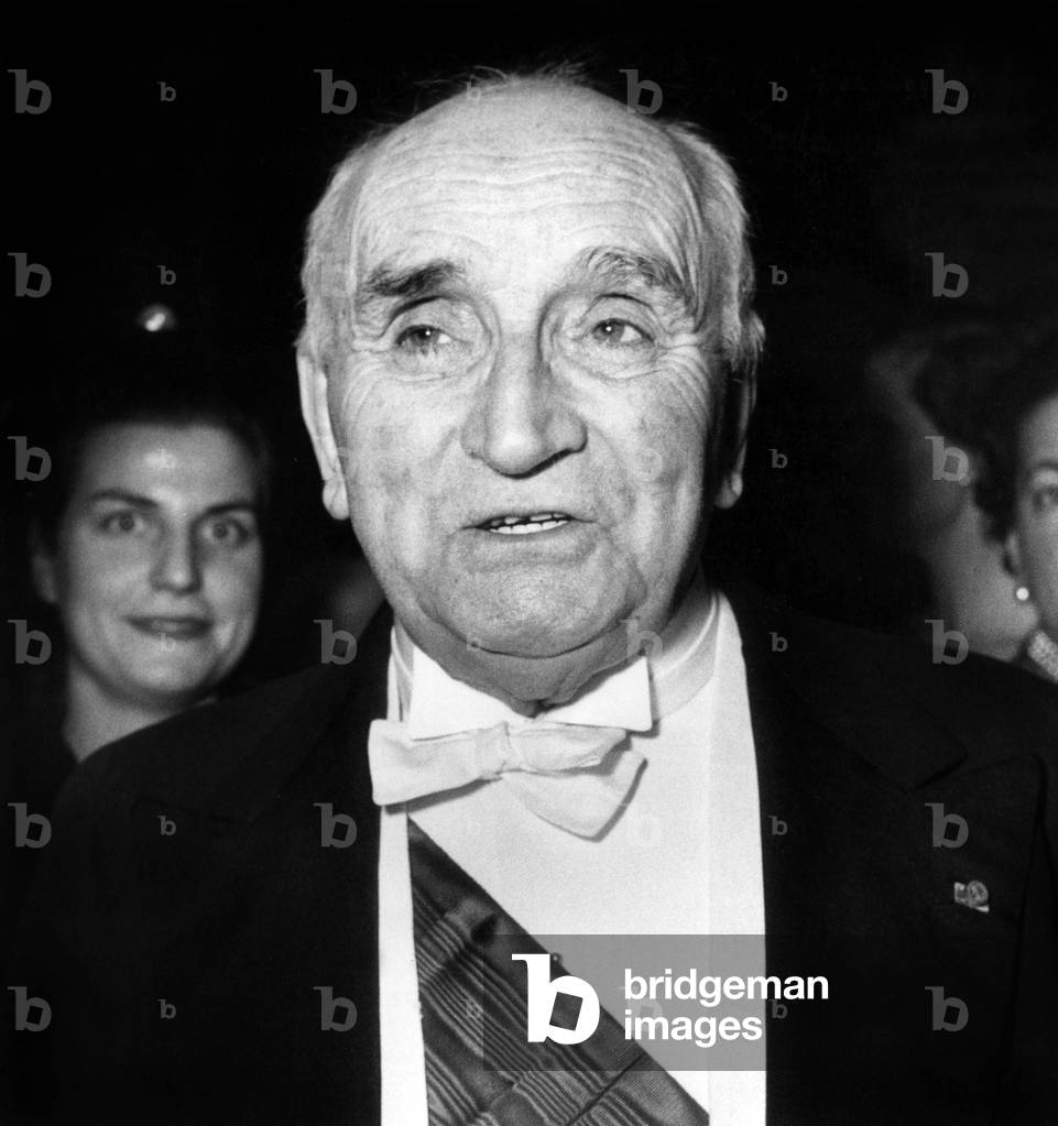 Paul Claudel during Uno Gala in Paris December 04, 1951 (b/w photo)