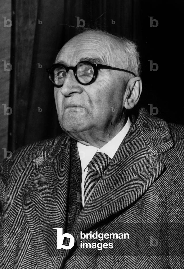 French Writer Paul Claudel during Rehearsal of Play 