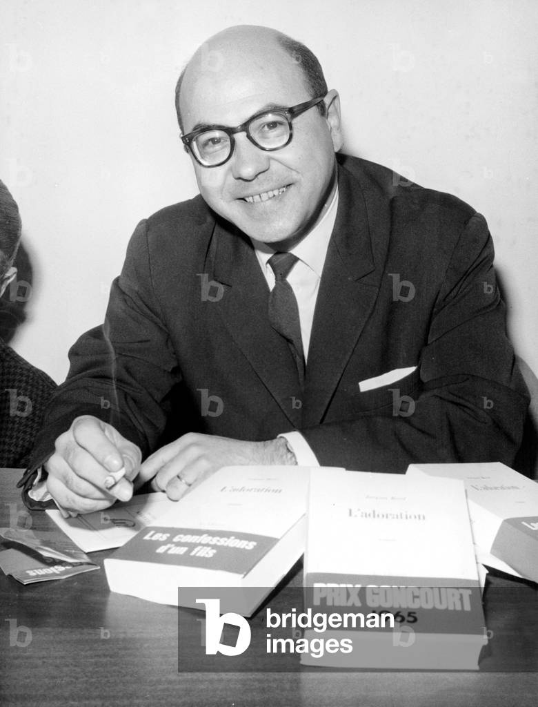Writer Jacques Borel Received The Goncourt Prize November 22, 1965 (b/w photo)