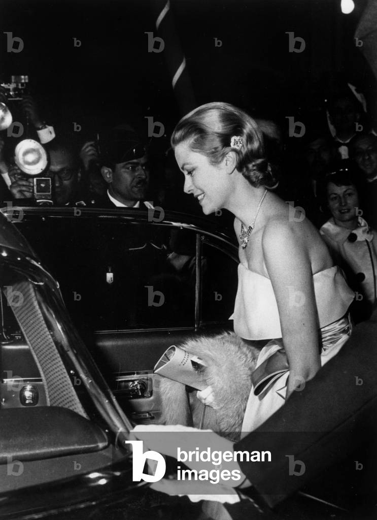 Princess Grace, Cannes Film Festival, 1960 (b/w photo)