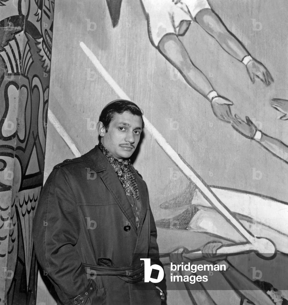 Julot Bouglione At Cirque Who Ports Her Name February 5, 1958 (b/w photo)