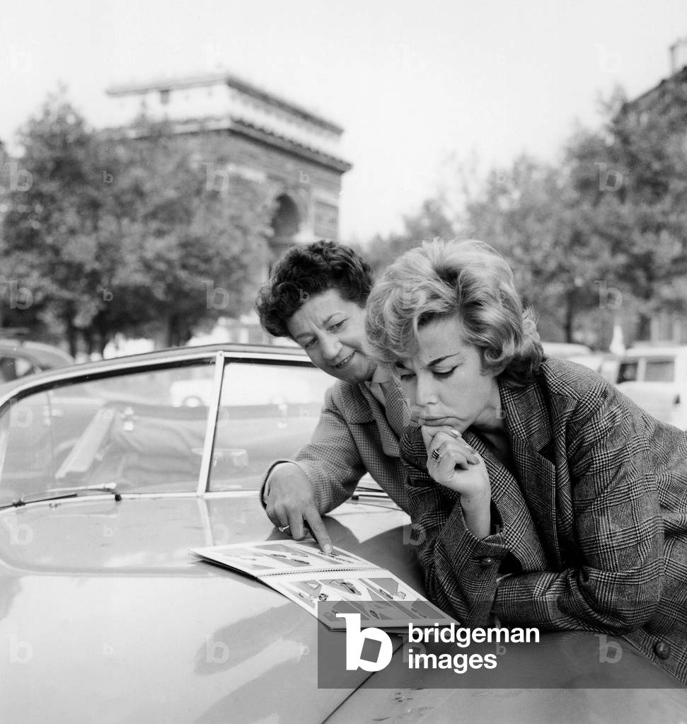 Written Part of Driving Test in Paris October 23, 1959  (b/w photo)