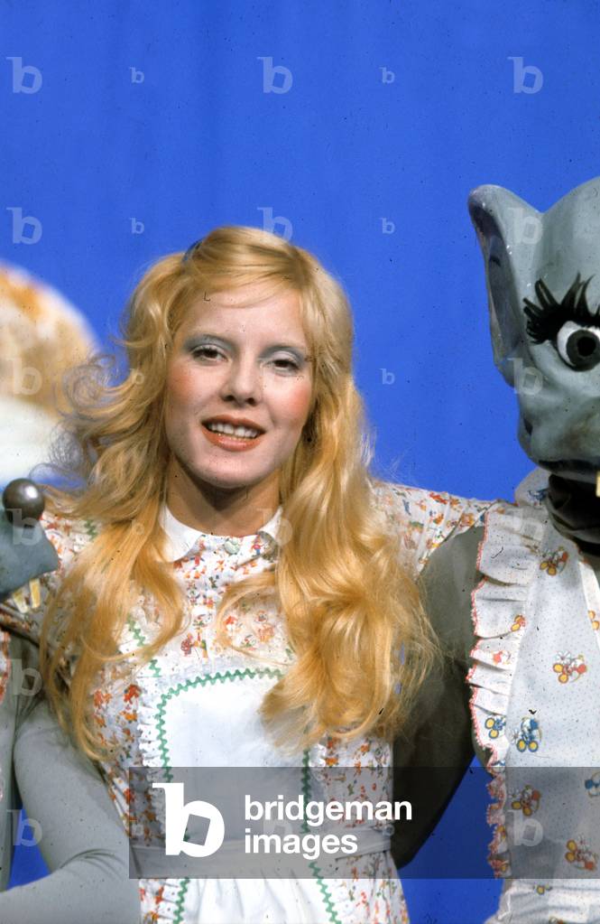 French Singer Sylvie Vartan during TV Programme May 1972 (photo)