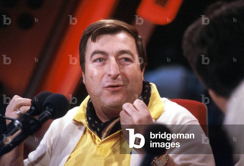 French Actor Henri Tisot during Radioprogram November 19, 1985 (photo)