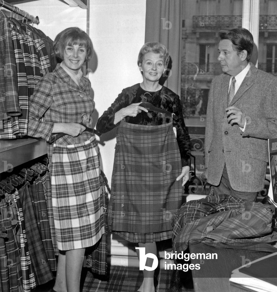 Nathalie Nerval, Simone Valere and Jean Desailly Trying on Suits For Play 