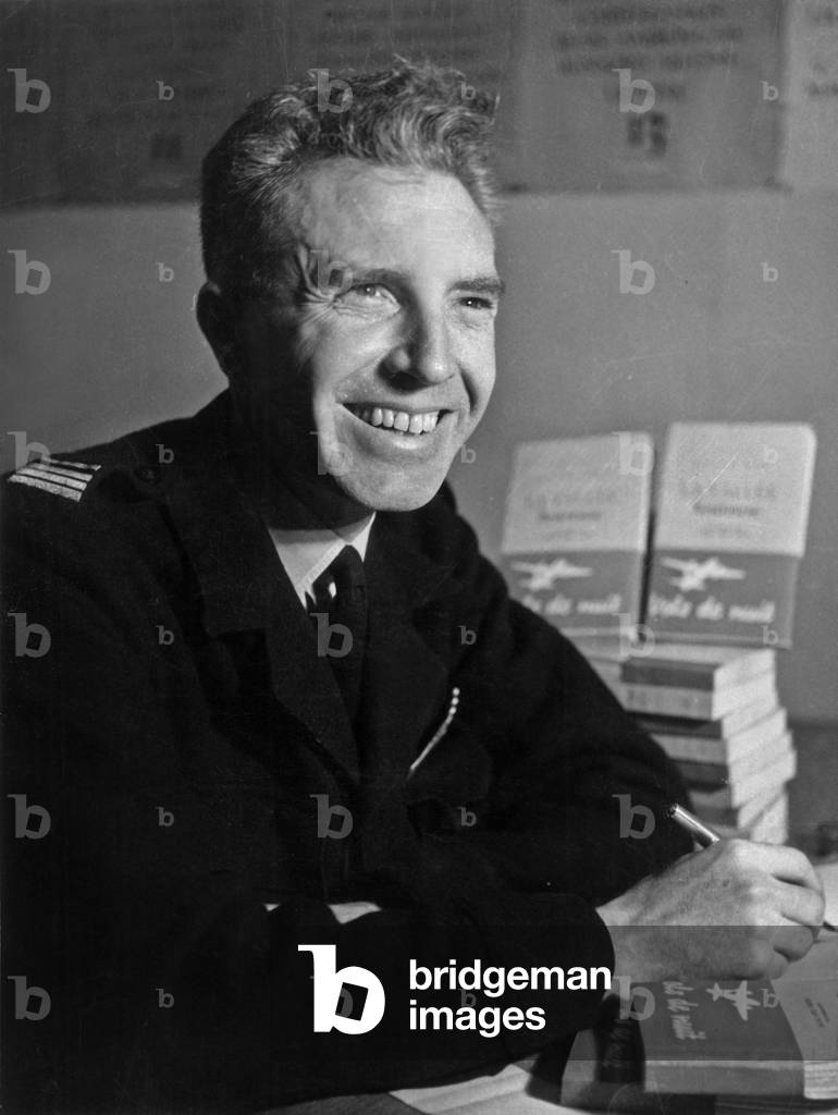 French Writer Jules Roy Received Prize December 2, 1946 (b/w photo)