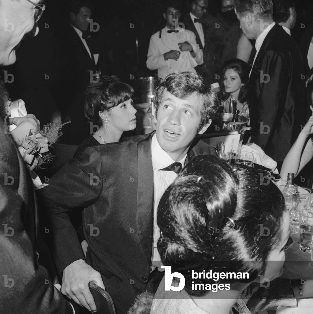 French actor Jean Paul belmondo on December 3, 1964 (b/w photo)