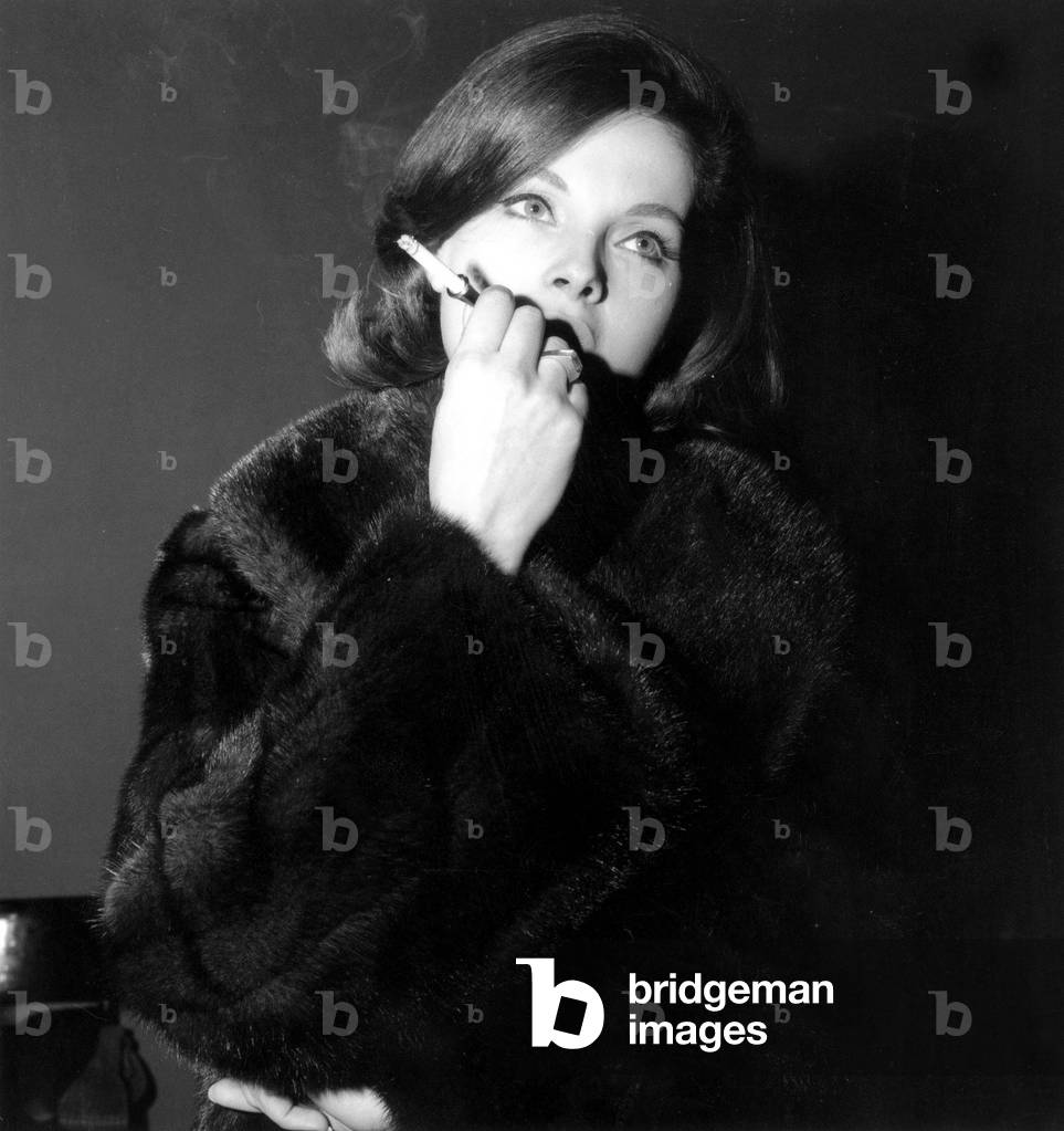 Actress Virna Lisi on Set of Film Il Delitto Dupre Don'T Tempt The Devil December 1962 (b/w photo)