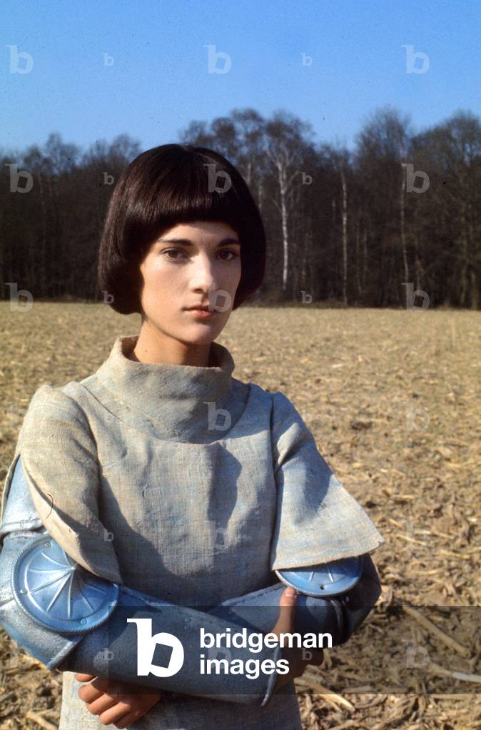 Catherine Morley On The Telefilm Plateau “Jeanne D'Arc” Near Senlis March 24, 1973 (photo)