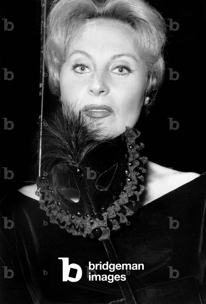 French Actress Michele Morgan at Premiere of Film 