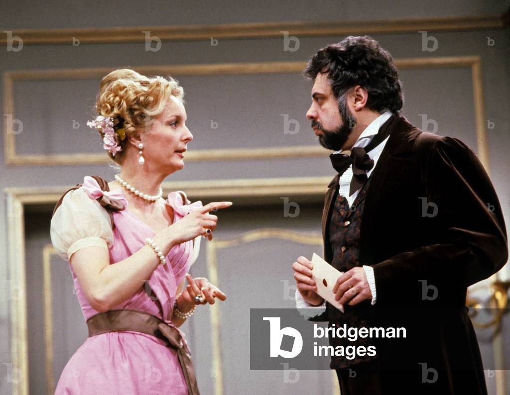At the Theatre Tonight “Bataille De Dames” April 28, 1979 Myriam Colombi And Georges Montillier (photo)