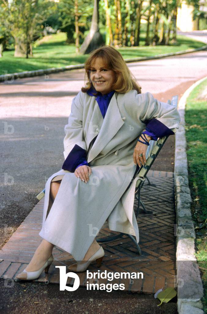 Jeanne Moreau in Monte-Carlo in 1983 (photo)