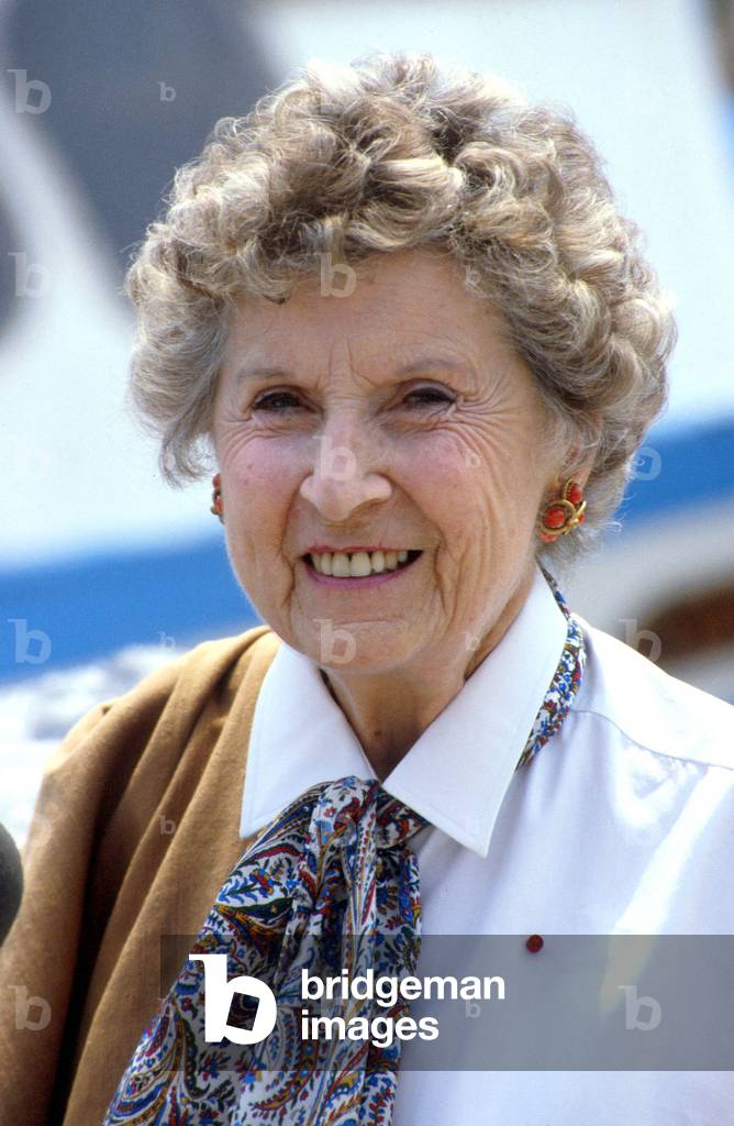 French Singer Mireille (Mireille Hartuch) Member of Jury during The Brassens 