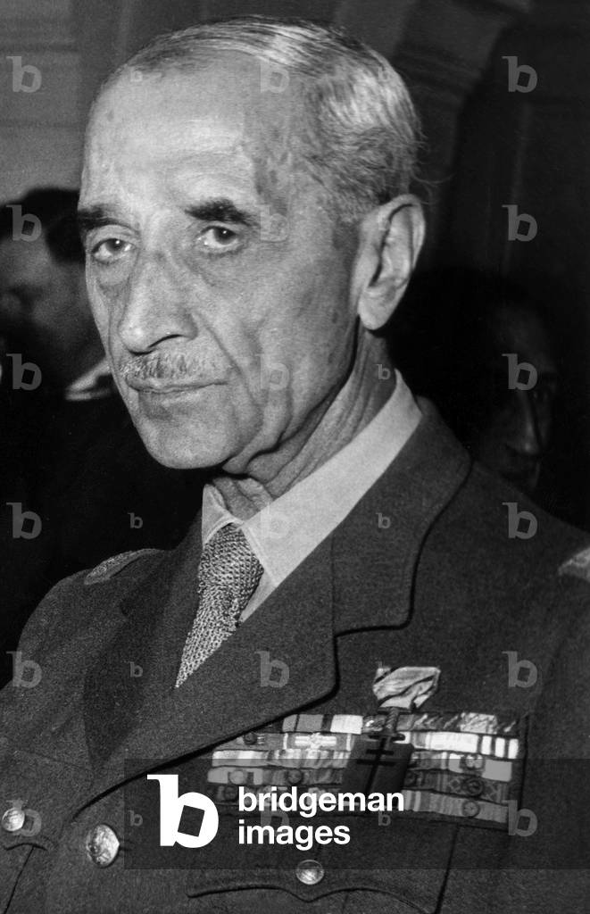 General Georges Catroux, Cabinet Director of Antoinepinay, Arriving in Madagascar For An Official Mission on September 5, 1955 (b/w photo)