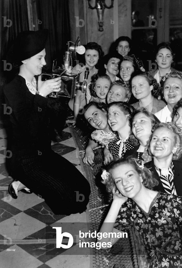Election of Miss Photo in Paris in 1938 (b/w photo)