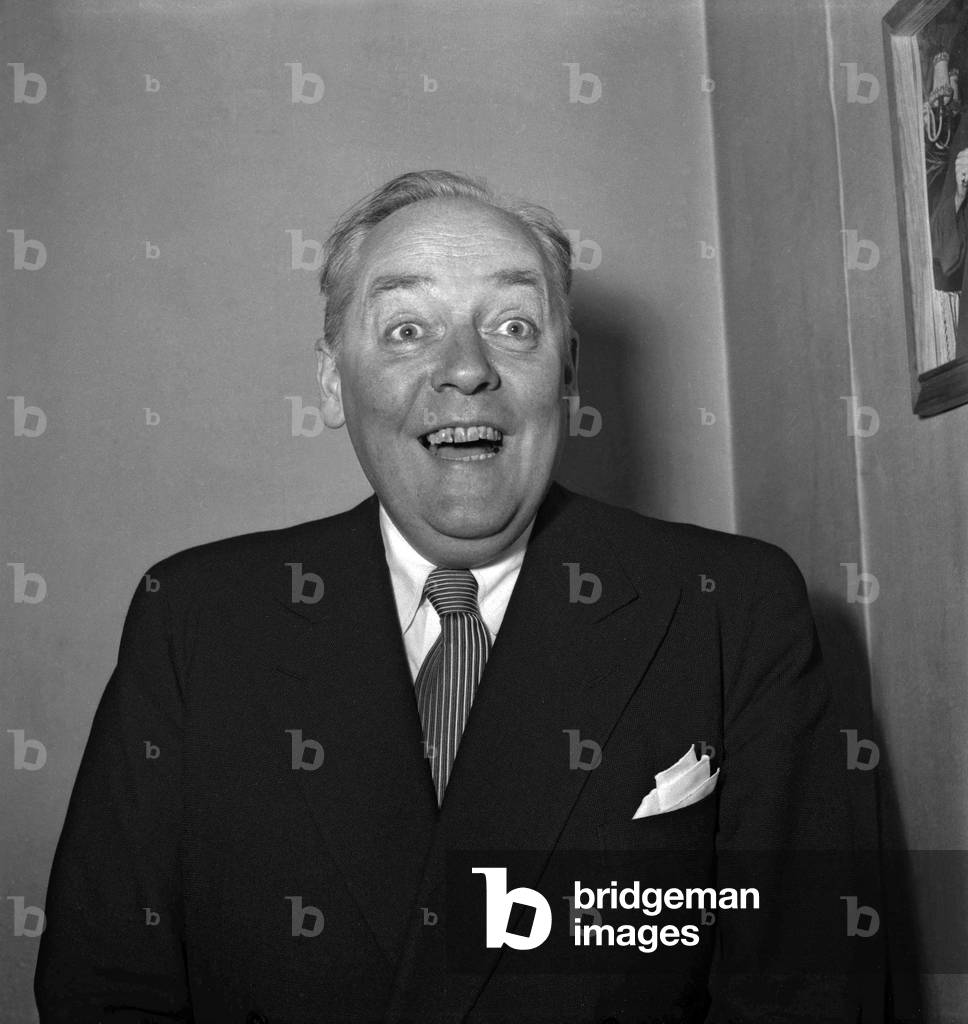 Knut Martin (1899-1959) swedish actor and stage director, Paris, 1949 (b/w photo)