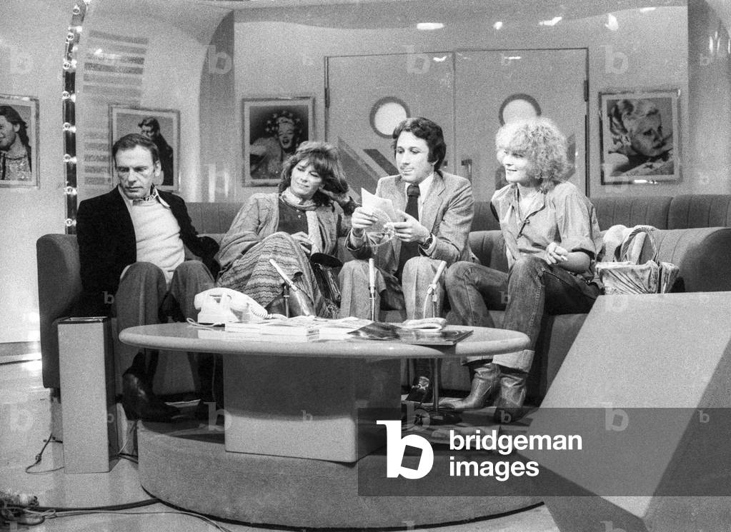 Jean louis Trintignant Lea Massari Michel Drucker et Valerie Mairesse