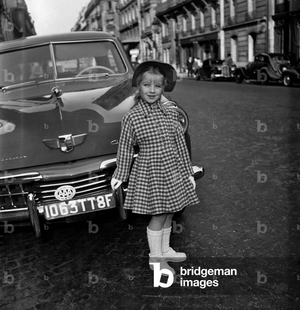 Children Fashion By Jane Sylvain, Paris, September 23, 1948 (b/w photo)