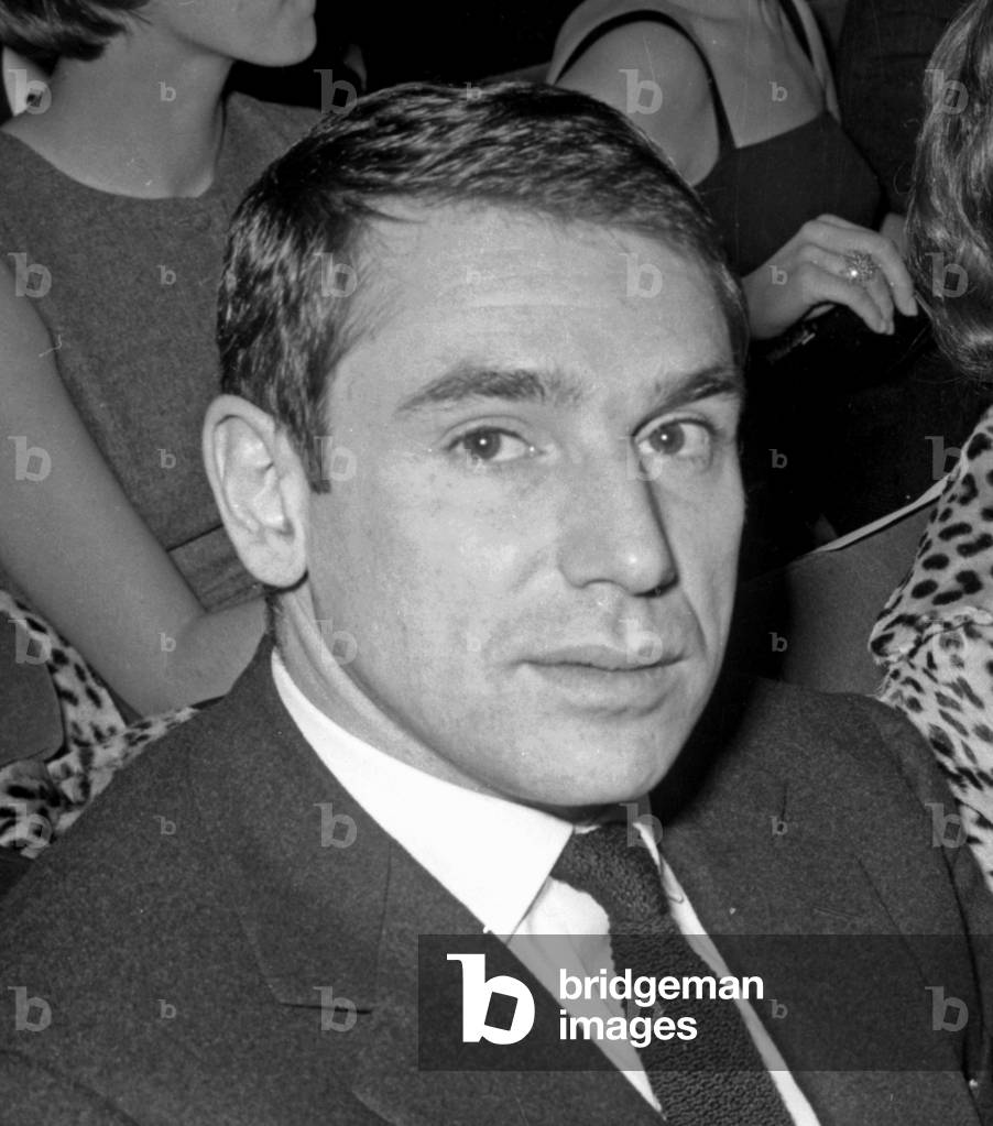 Robert Hossein at Premiere of Film Les Garcons January 20, 1961 (b/w photo)
