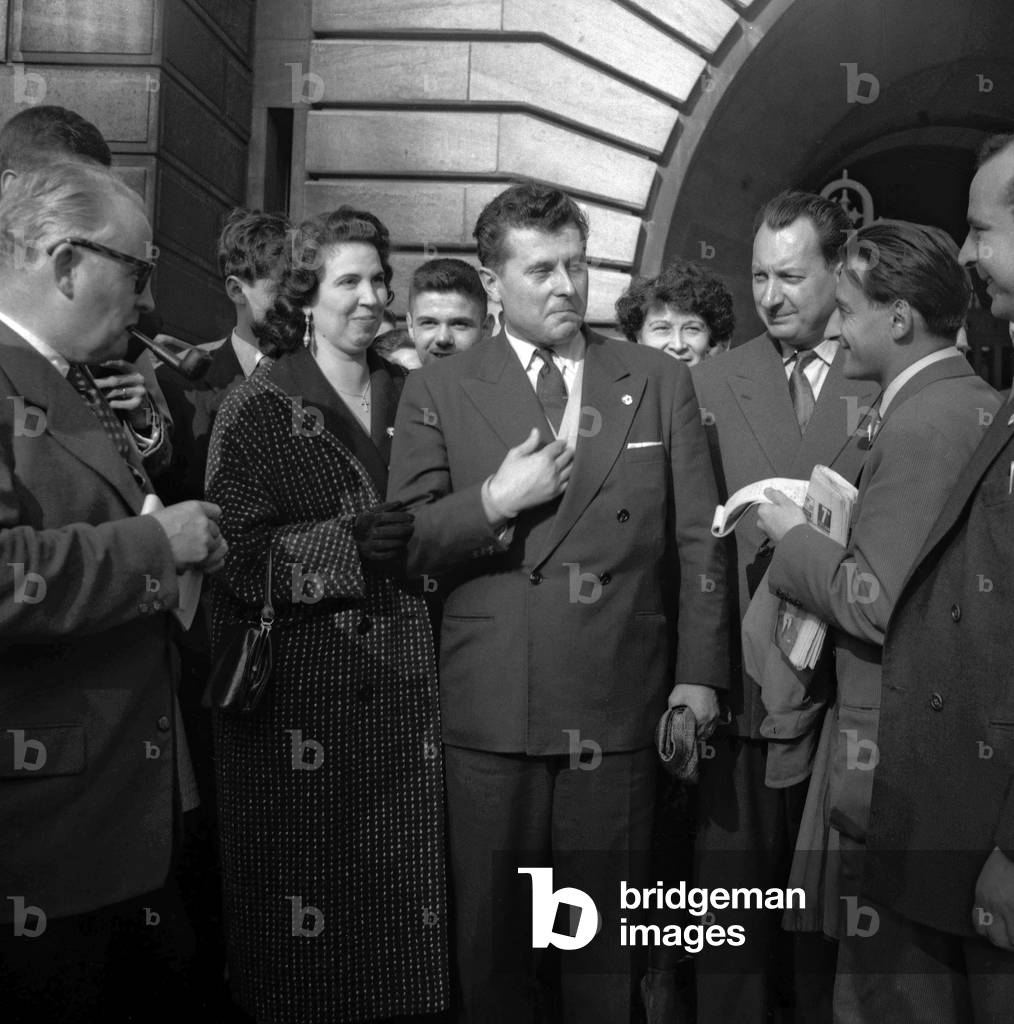 Pierre Poujade et sa femme