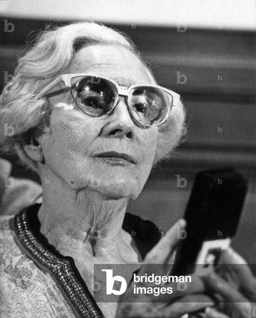 French Actress Arletty Presenting Perfume 