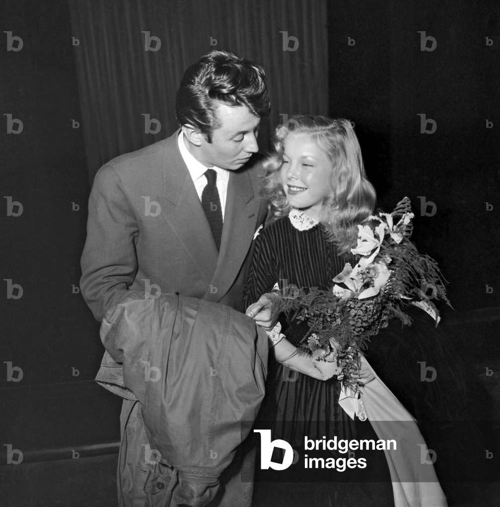 Michel Auclair and Cecile Aubry at Premiere of Film 