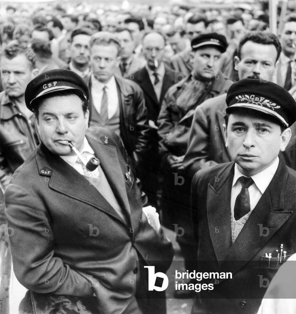 Demonstration of The Electrical Engineers and Gas Workers in Paris March 17, 1961 (b/w photo)